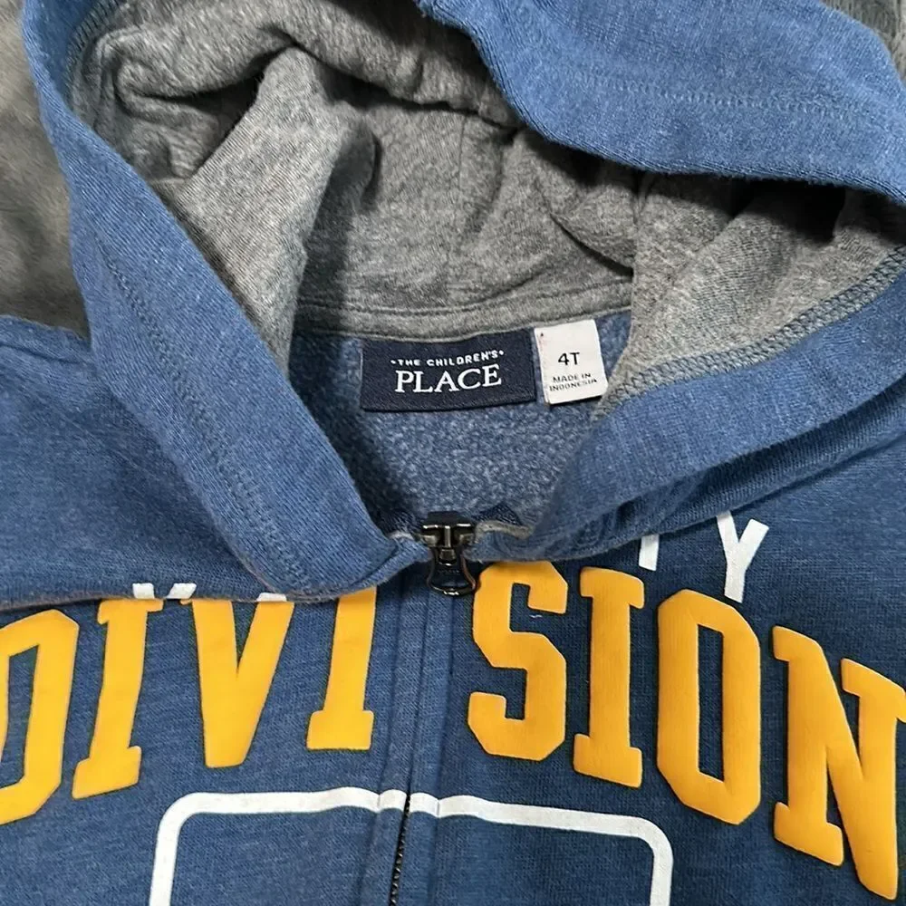 The Children’s Place Boys Varsity Logo Full Zip Hoodie Size 4T